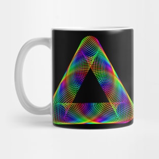 Colorful Rad Rainbow Gradient Triangle Mug